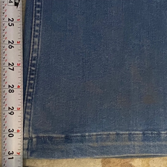 French Connection Rony 70's flare jeans in two tone colour block denim. Sz 6 - Picture 16 of 16